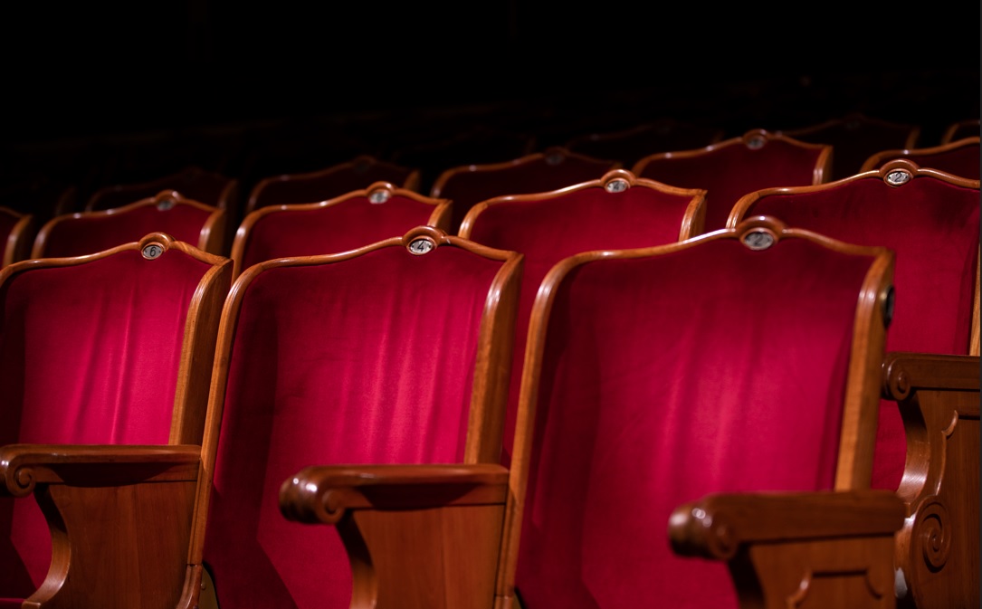 Foto das poltronas do Theatro Municipal