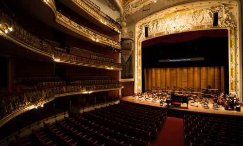 Foto do auditório do Theatro Municipal