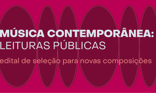 Banner sobre edital Música Contemporânea